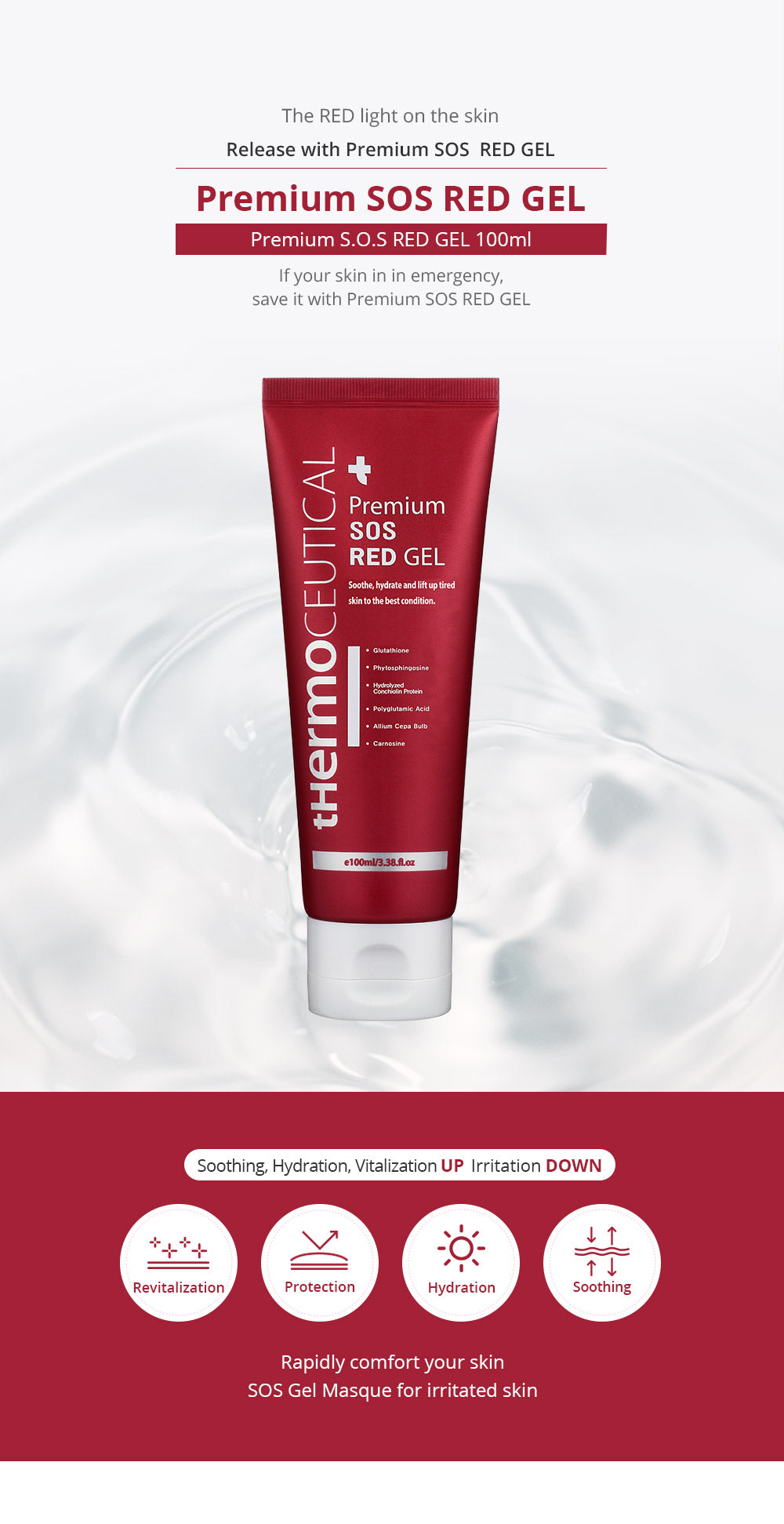 [THERMO CEUTICAL] Premium SOS RED GEL 100ml